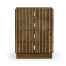 Small Autumn Walnut Reeded Chest of Drawers