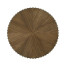Round Autumn Walnut Reeded Coffee Table