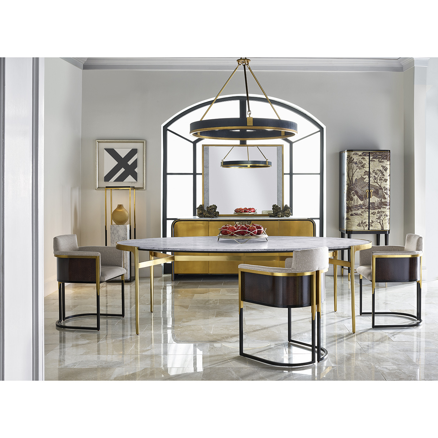 Fusion Curved Edge Cocktail Table