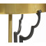 Contemporary Antique Satin Gold Brass & Black Stainless Steel Floor Lamp