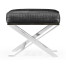 Contemporary White Stainless Steel Stool
