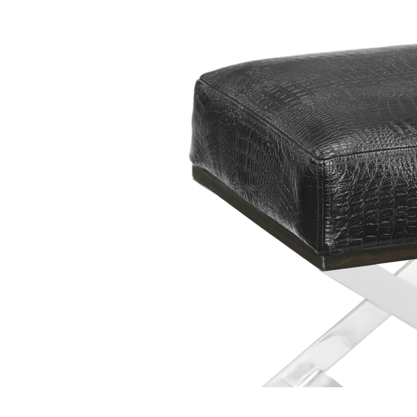 Contemporary White Stainless Steel Stool