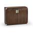 Campaign Style Dark Santos Rosewood Storage Cabinet