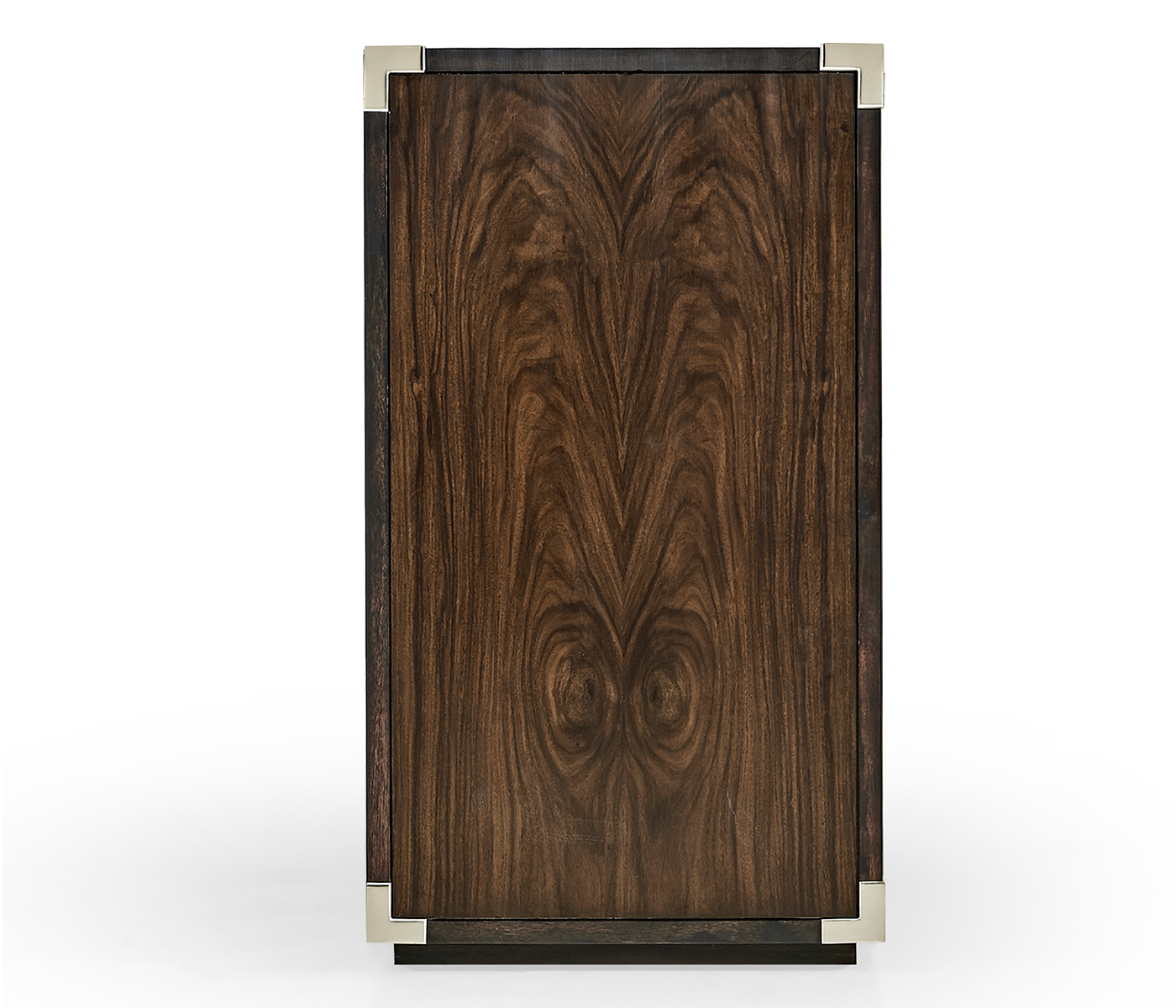 Campaign Style Dark Santos Rosewood Adjustable Storage Cabinet