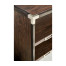 Campaign Style Dark Santos Rosewood Adjustable Storage Cabinet