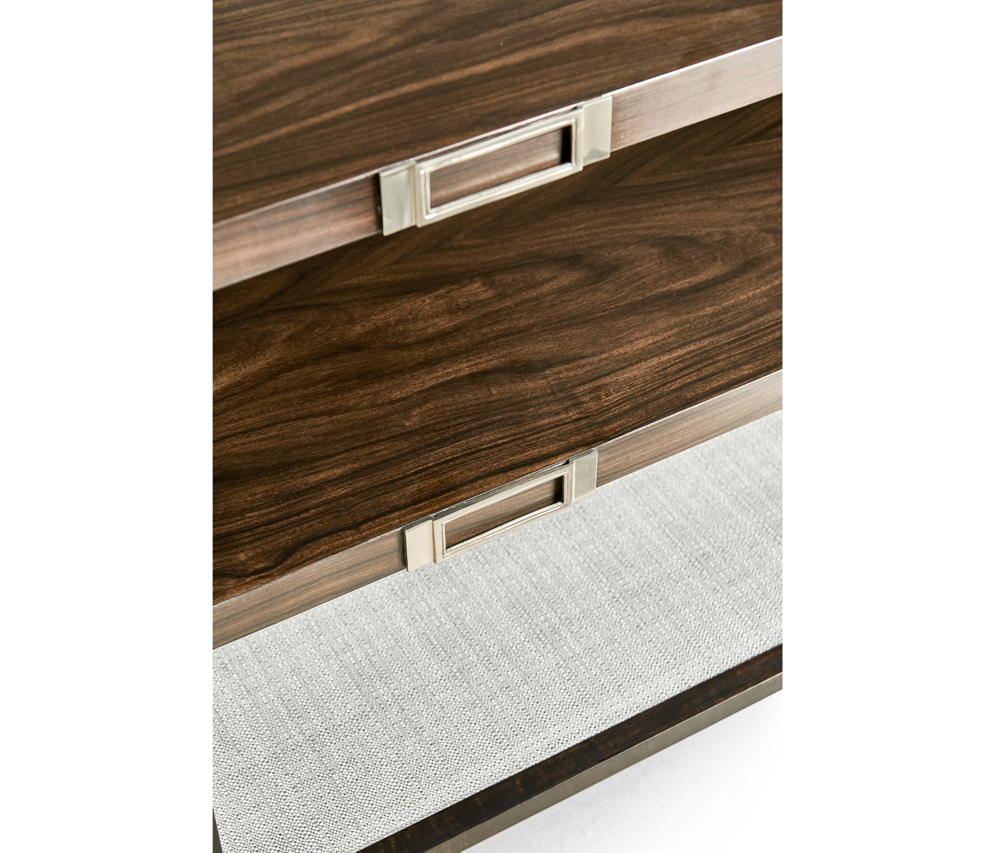 Campaign Style Dark Santos Rosewood Adjustable Storage Cabinet