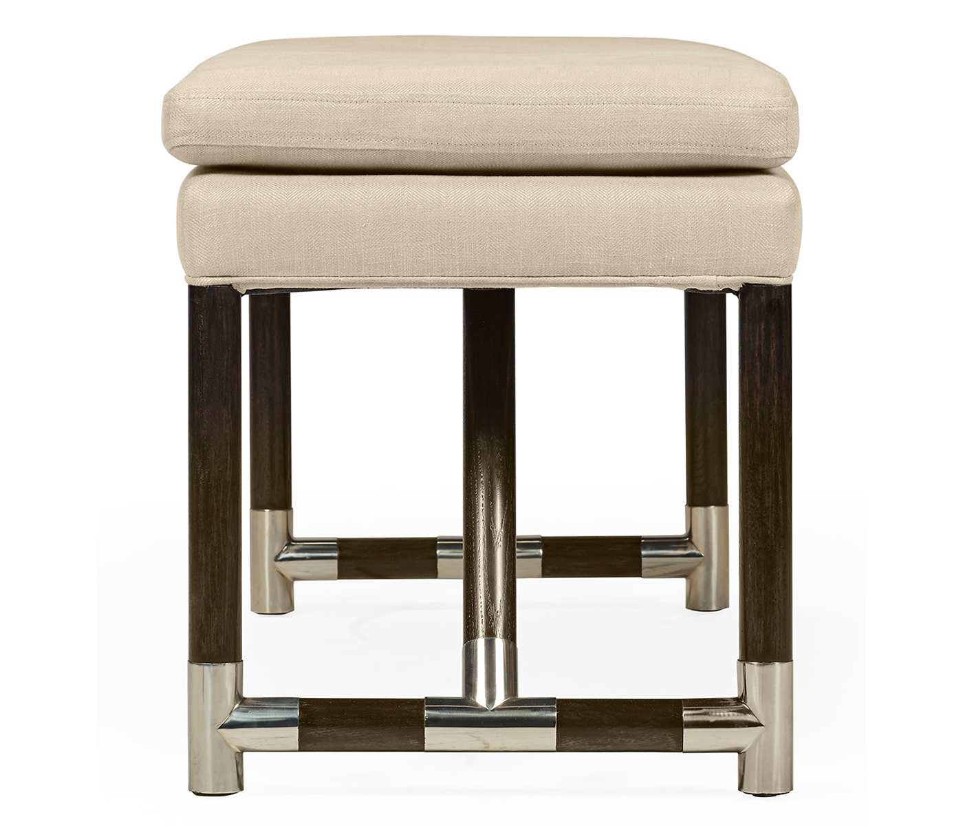 Campaign Style Charcoal Bench