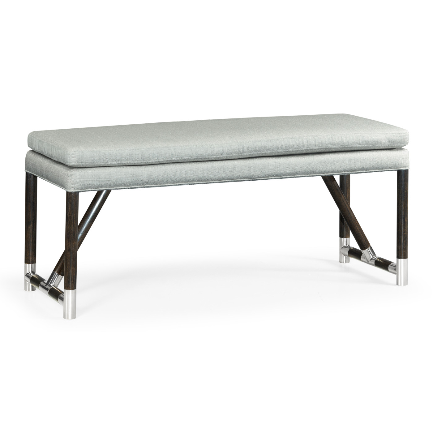 Campaign Style Charcoal Bench