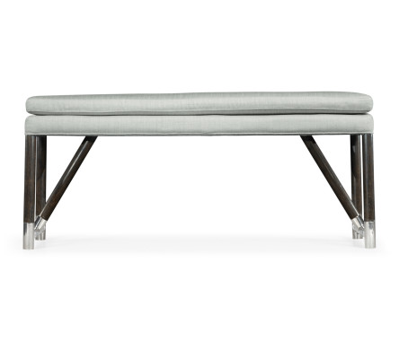 Campaign Style Charcoal Bench