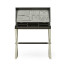 Campaign Style Dark Santos Rosewood Flip-Top Desk
