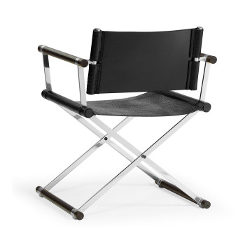 Campaign Style Charcoal Directors Chair