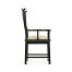 Fusion Black Gloss & Brass Dining Arm Chair