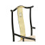 Fusion Black Gloss & Brass Dining Arm Chair