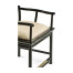 Fusion Black Gloss & Brass Dining Arm Chair