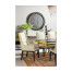 Fusion Black Gloss & Brass Dining Arm Chair