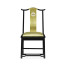 Fusion Black Gloss & Brass Dining Side Chair