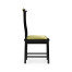 Fusion Black Gloss & Brass Dining Side Chair