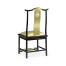 Fusion Black Gloss & Brass Dining Side Chair