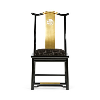 Fusion Black Gloss Dining Side Chair