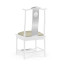 Fusion White Gloss & Stainless Steel Dining Side Chair