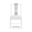 Fusion White Gloss & Stainless Steel Dining Side Chair