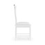 Fusion White Gloss & Stainless Steel Dining Side Chair
