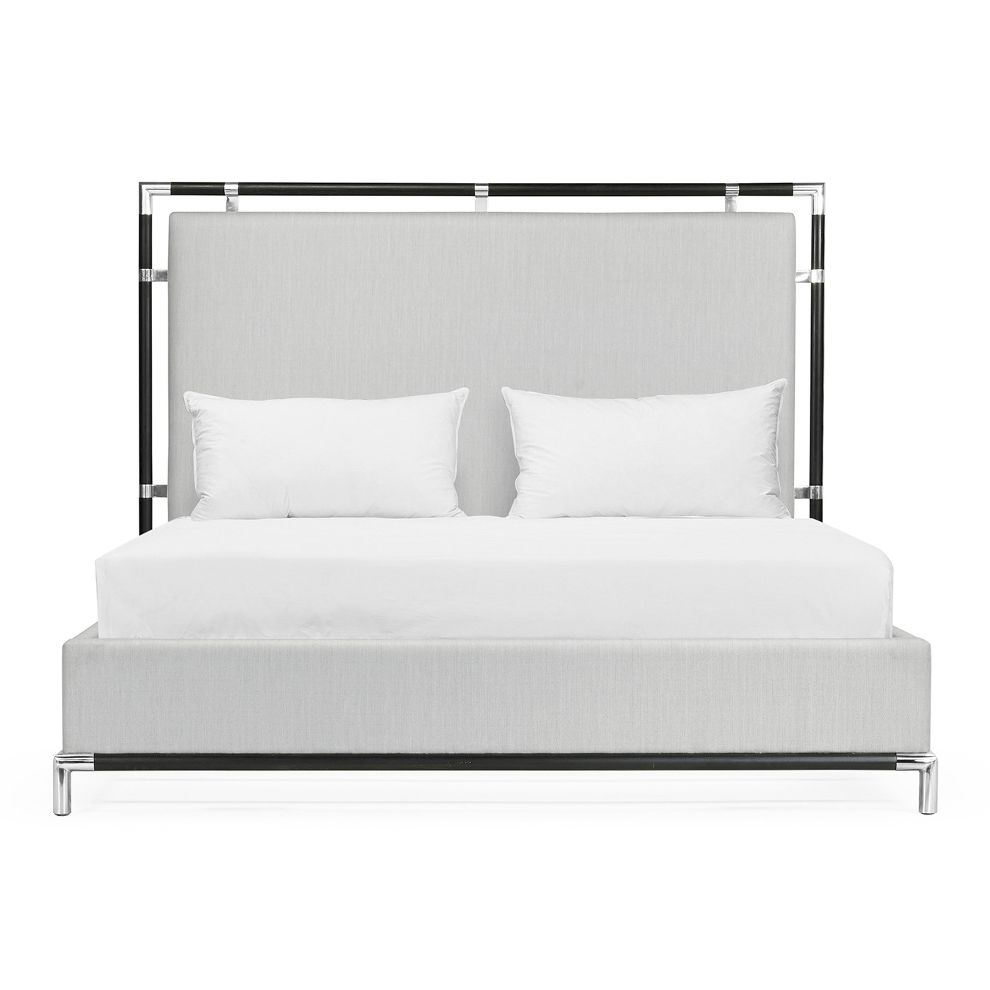 Campaign Style Ebonised Oak UK King Bed