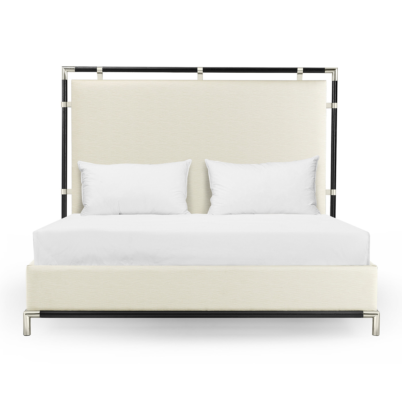 Campaign Style Ebonised Oak US King Bed