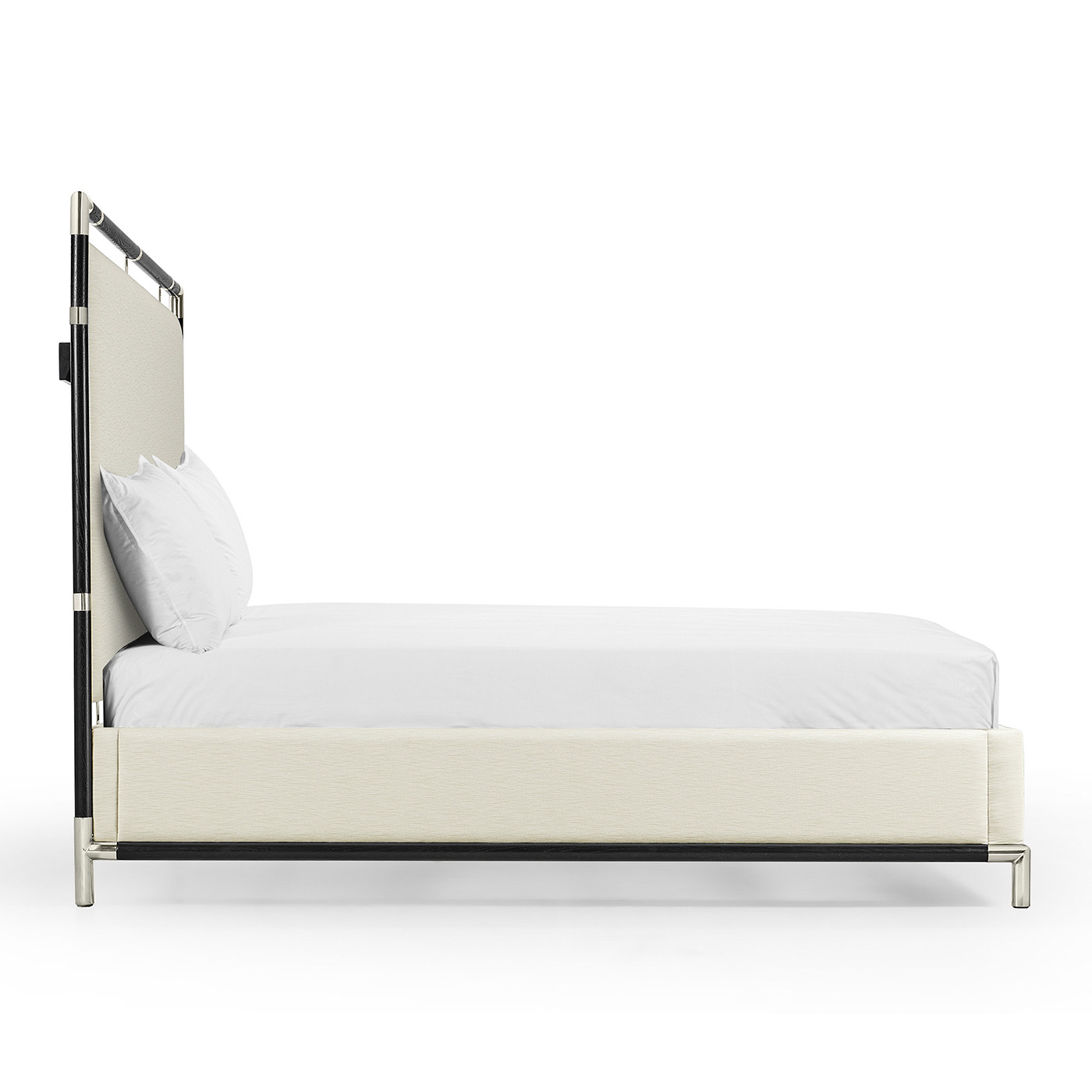 Campaign Style Ebonised Oak US King Bed