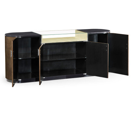 Dark Grey Walnut Sideboard