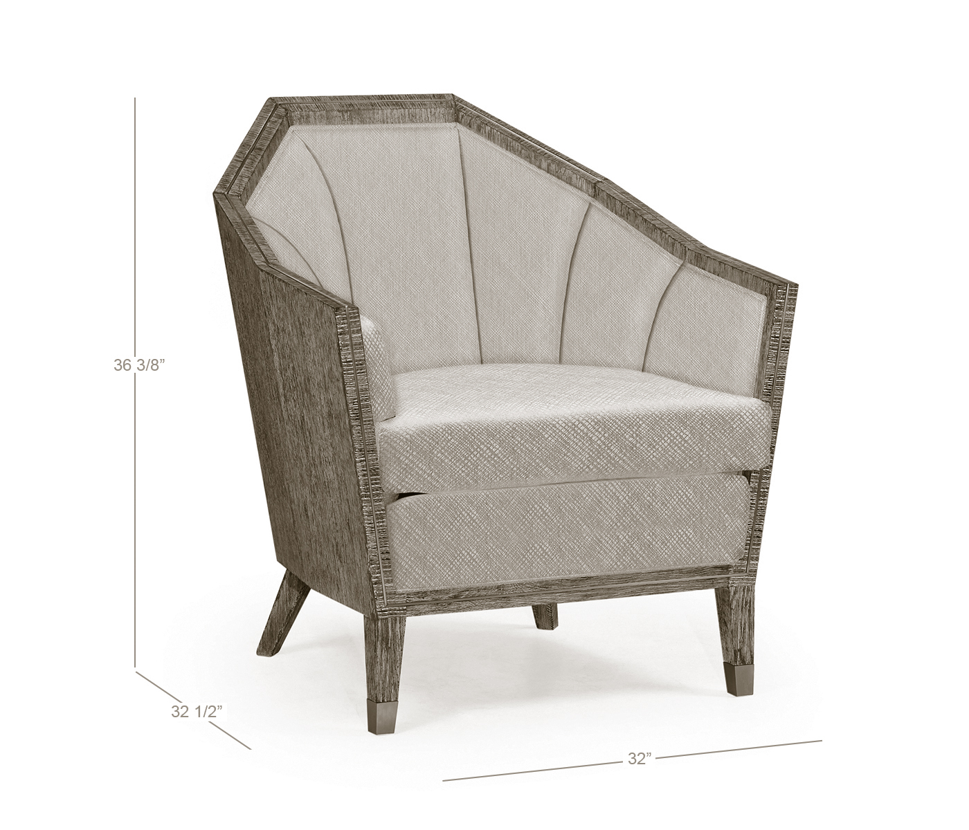 Geometric Dark Oak Chair