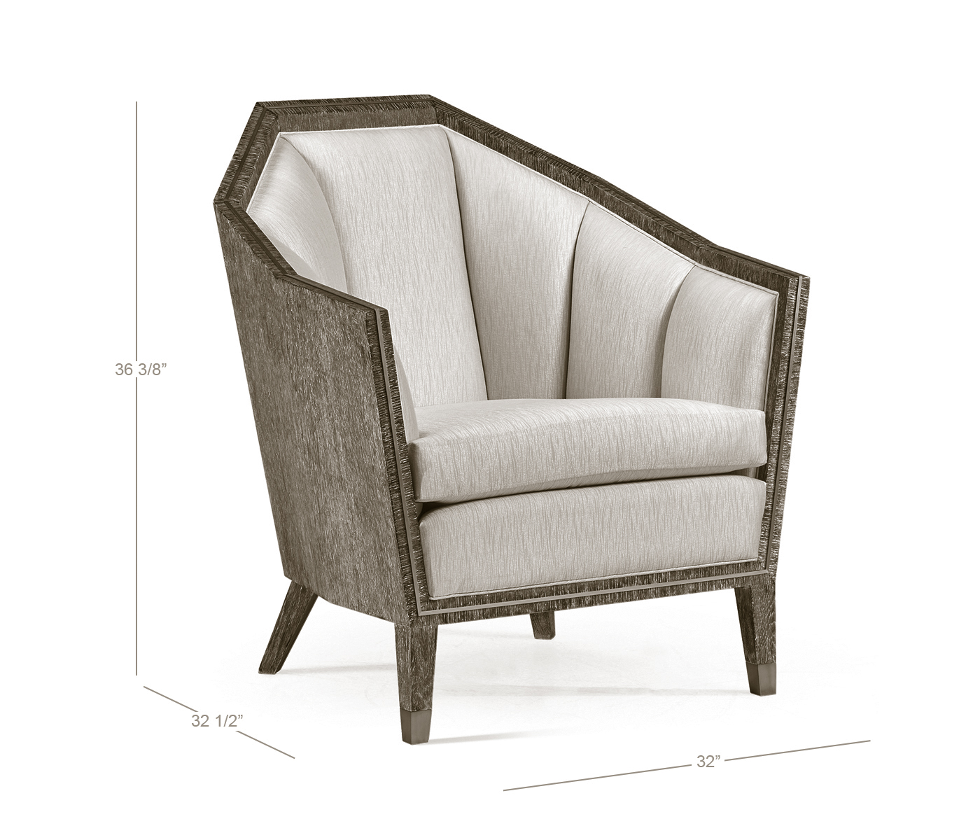 Geometric Dark Oak Chair