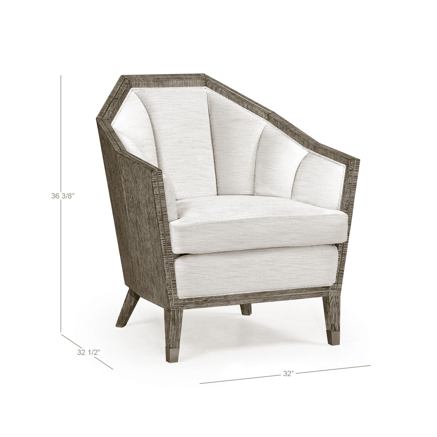 Geometric Dark Oak Chair