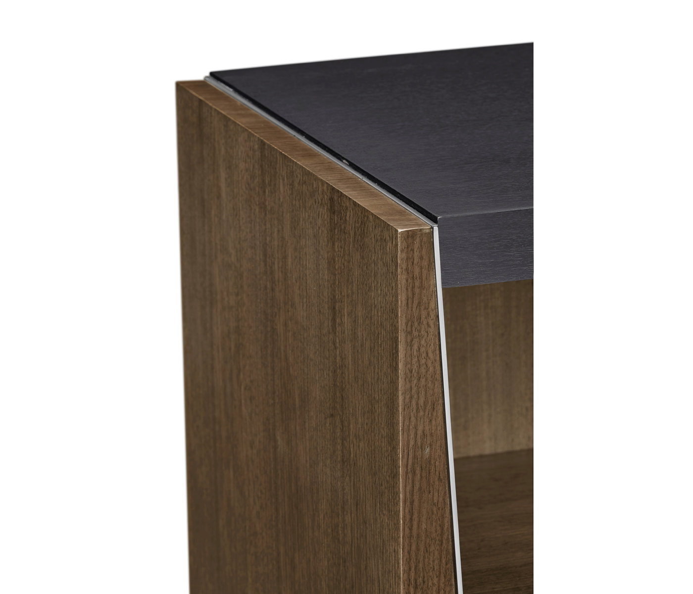 Gatsby Champagne Silver-Leaf Bedside Cabinet