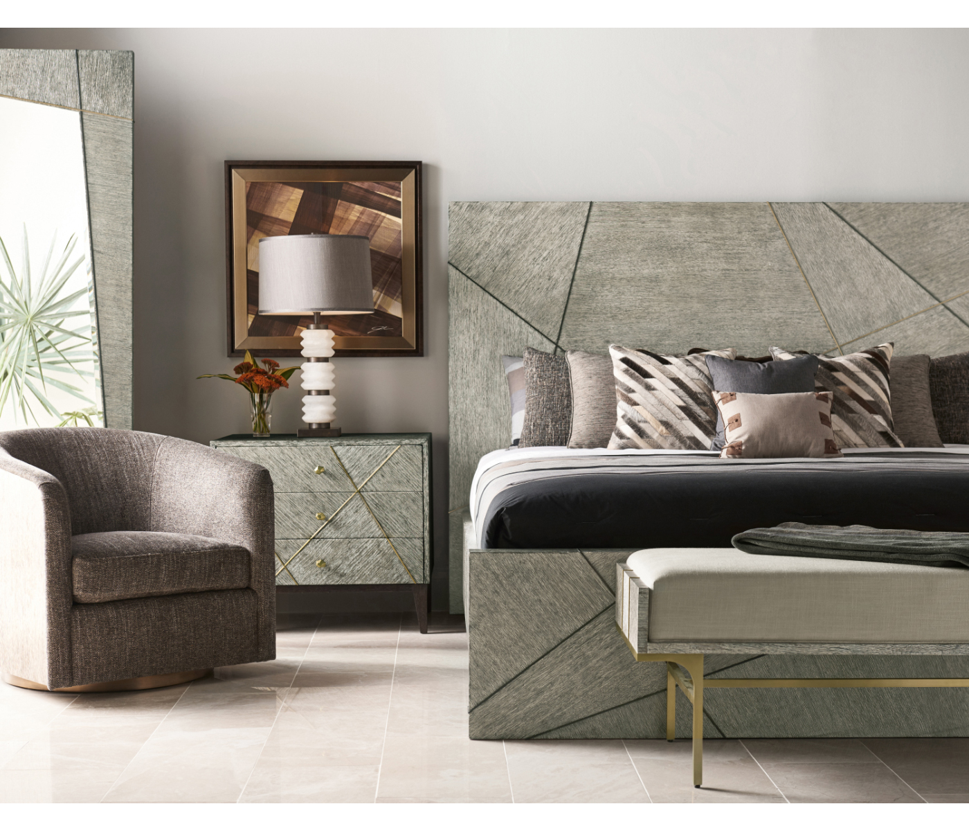 Geometric UK King Bed