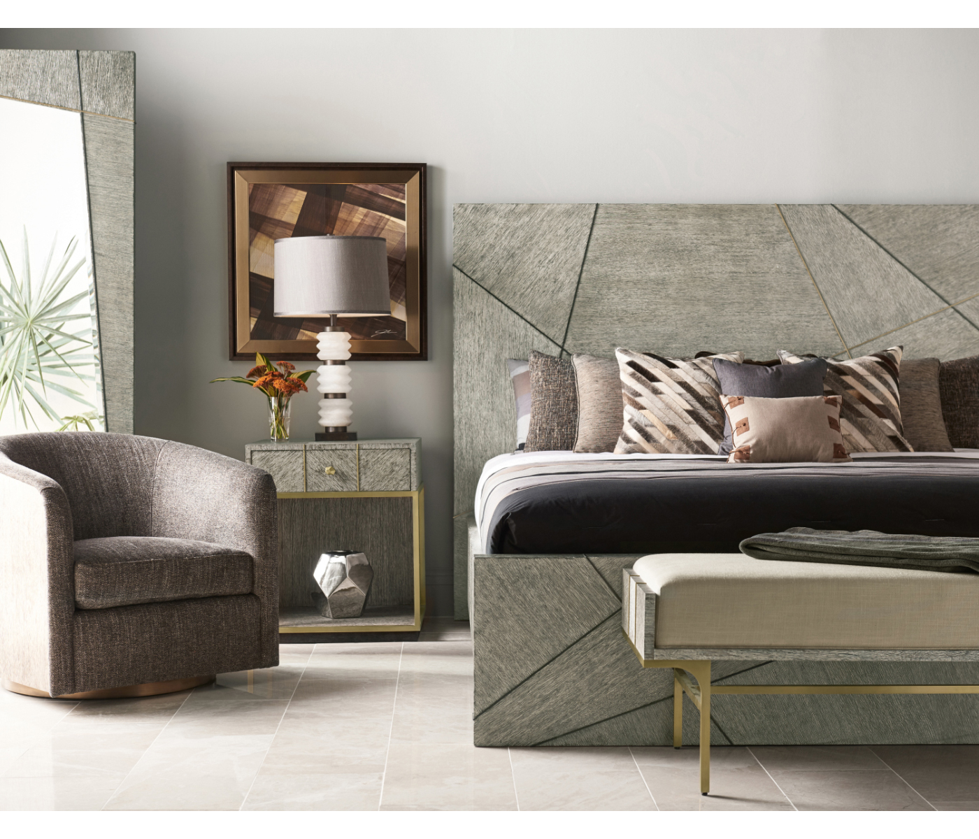 Geometric US Queen Bed Geometric US Queen Bed