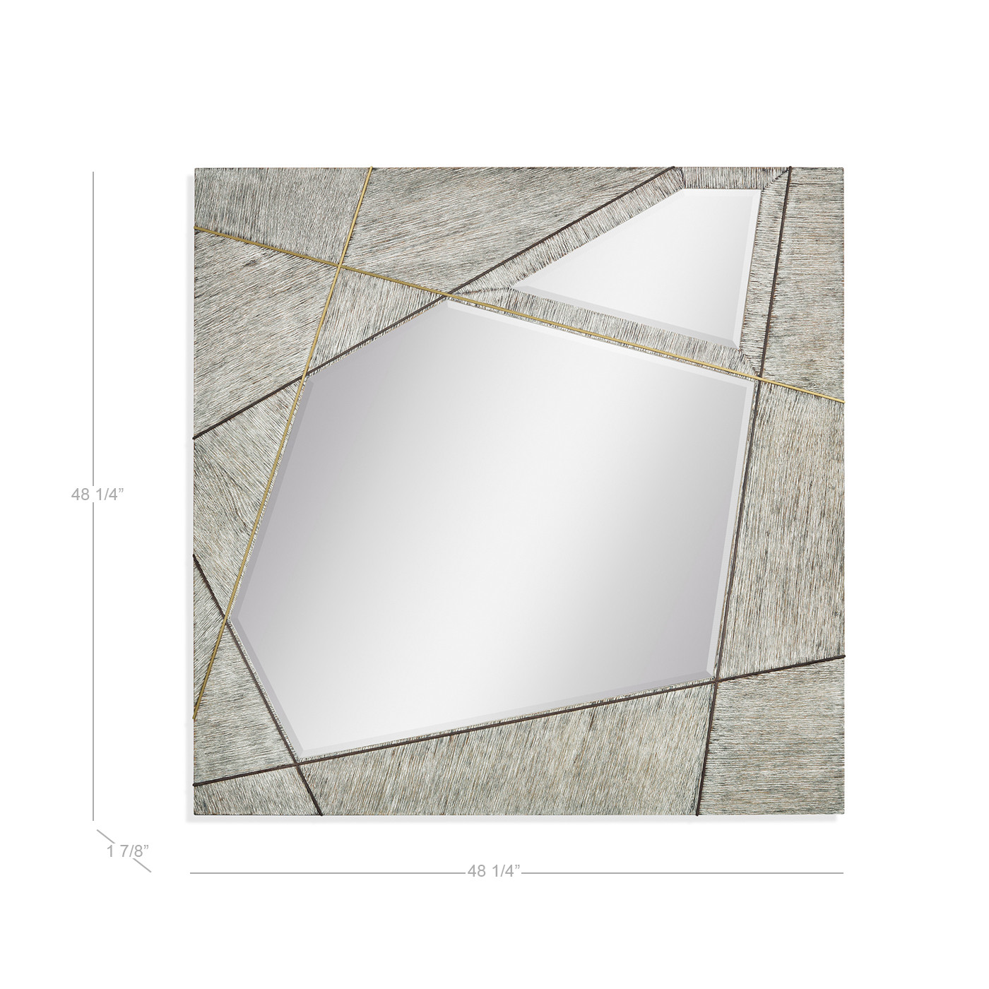Geometric Square Wall Mirror