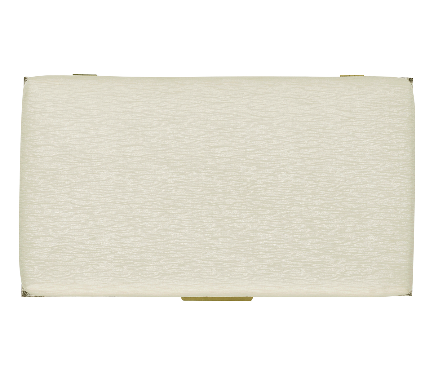 Geometric Dark French Oak Stool with Inside Storage on Wheels