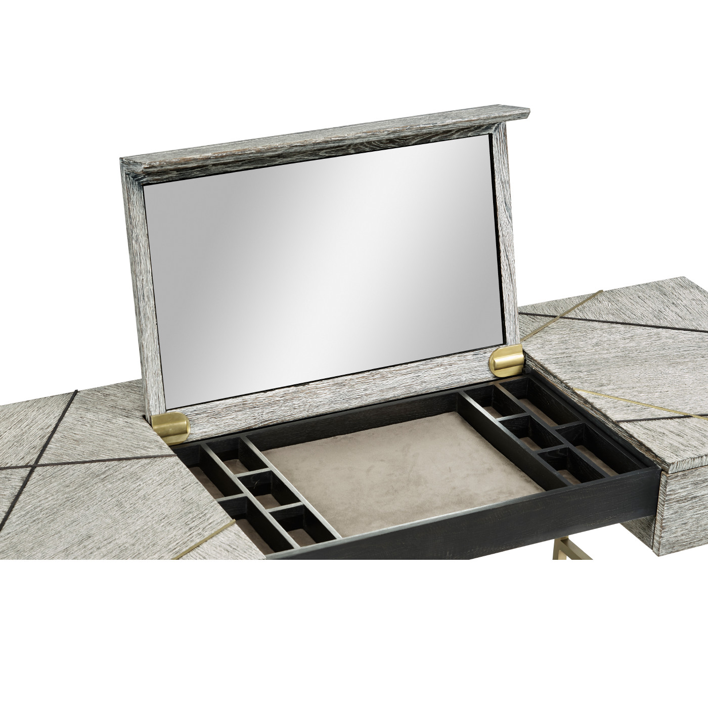 Geometric Light French Oak Vanity