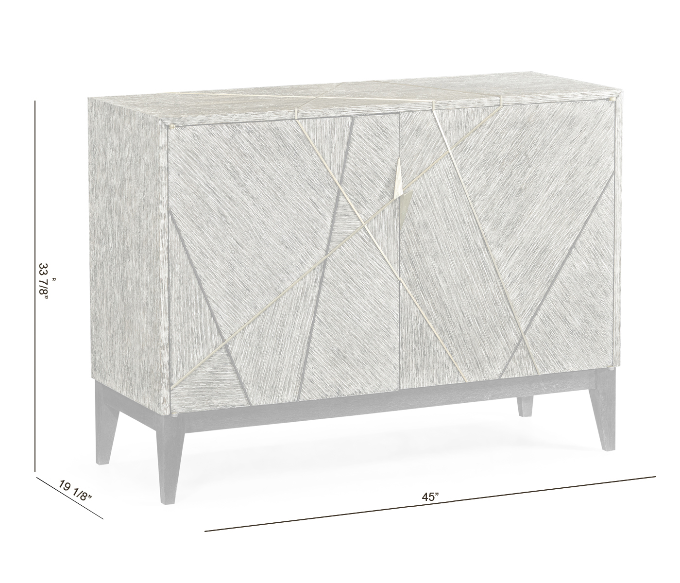 Geometric Accent Cabinet