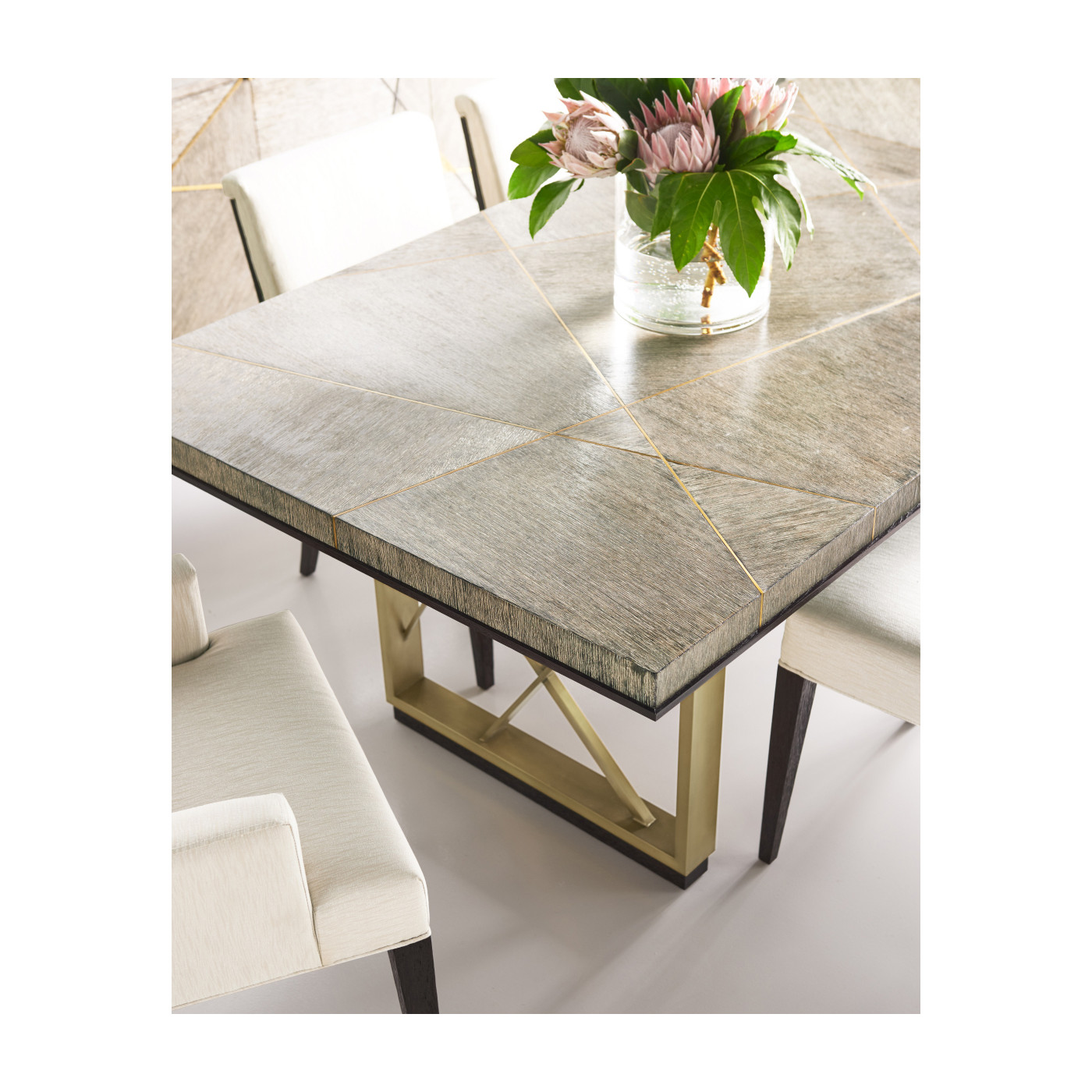 Geometric Dining Arm Chair