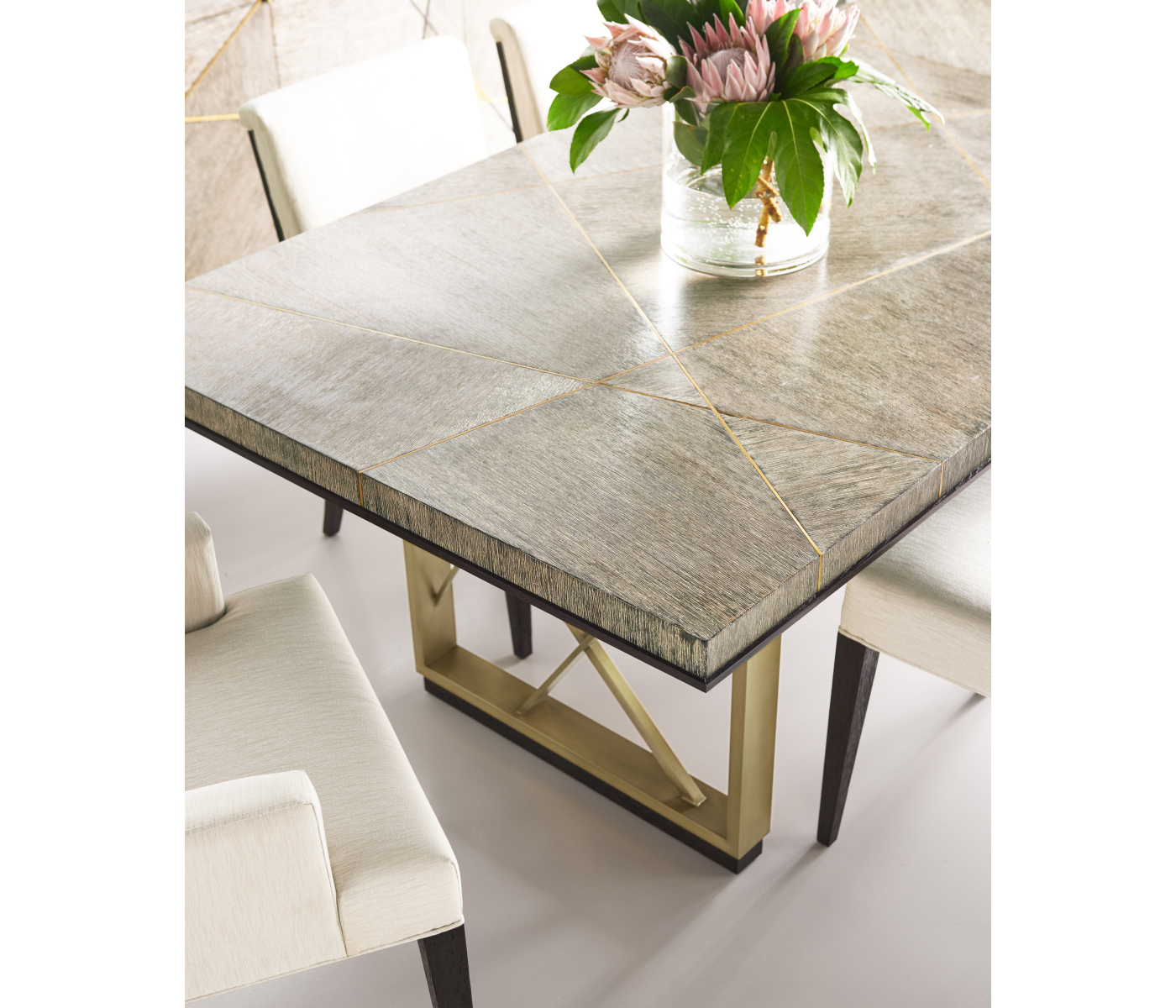 Geometric Dining Arm Chair