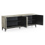 Geometric Transitional Oak Sideboard