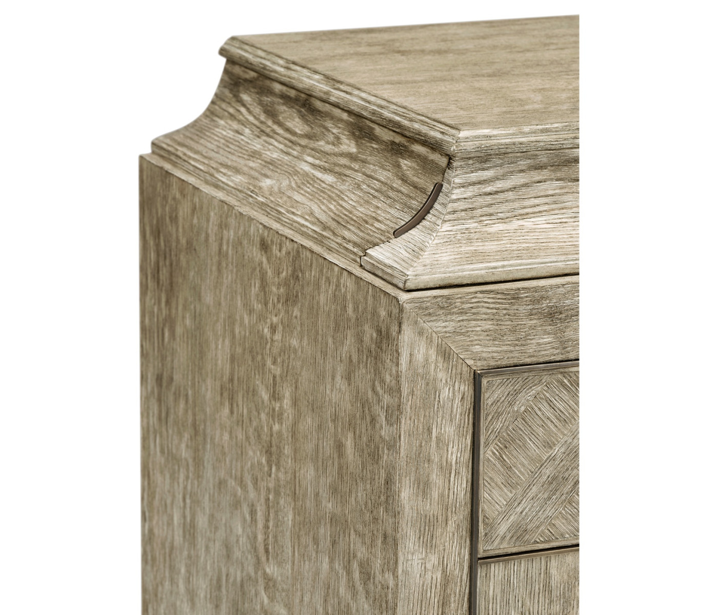 Grey Oak Buffet with Eleven Drawers