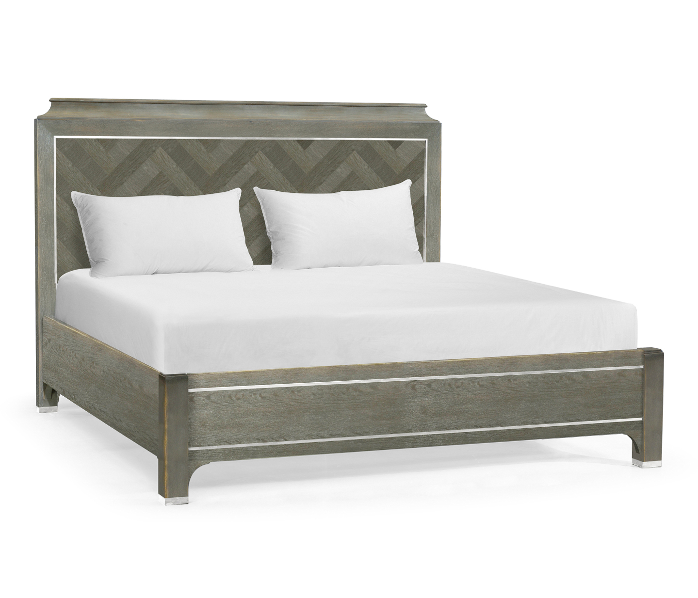 Pewter Oak Cali King Bed