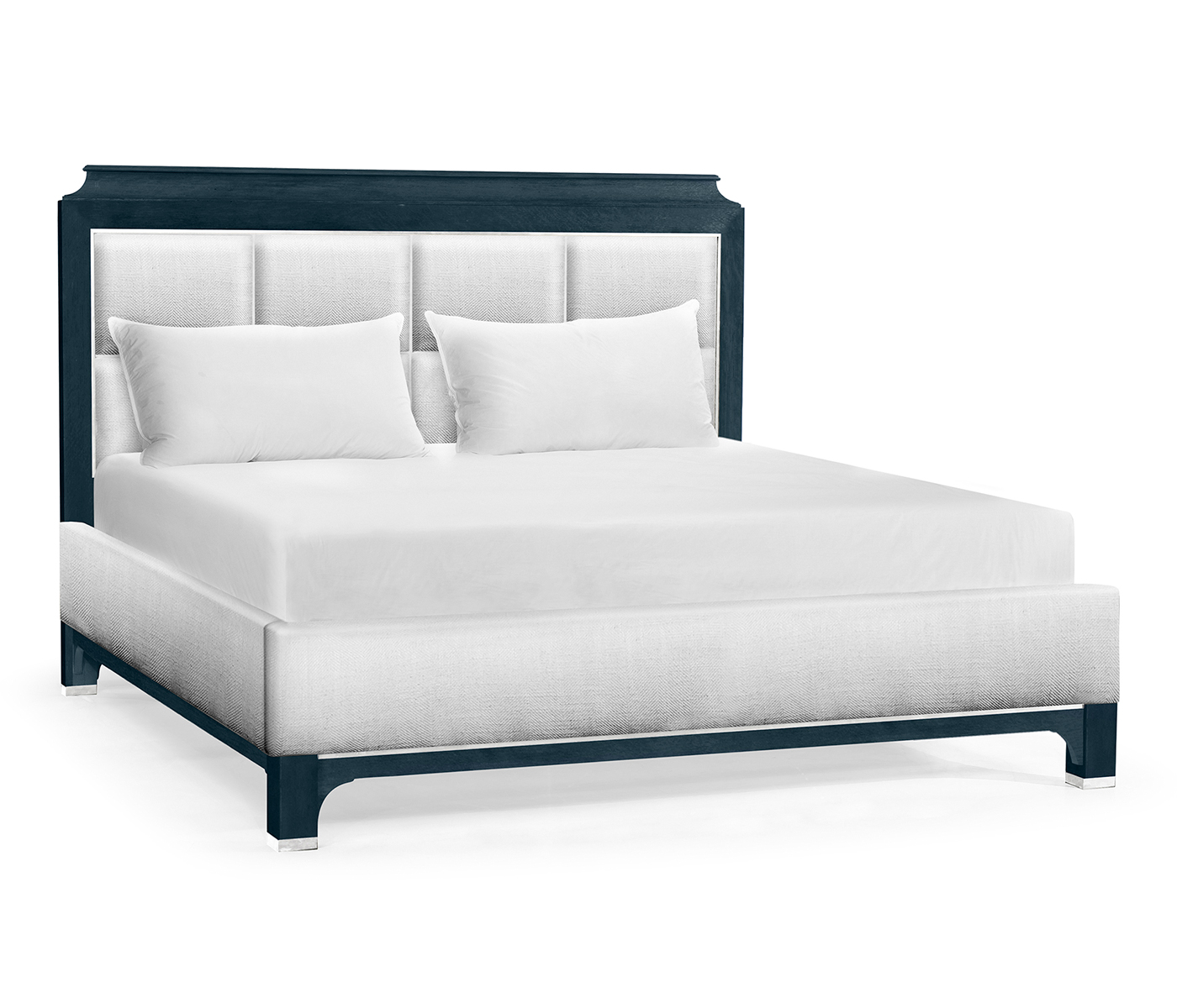 Antique Blue Oak UK Queen Bed