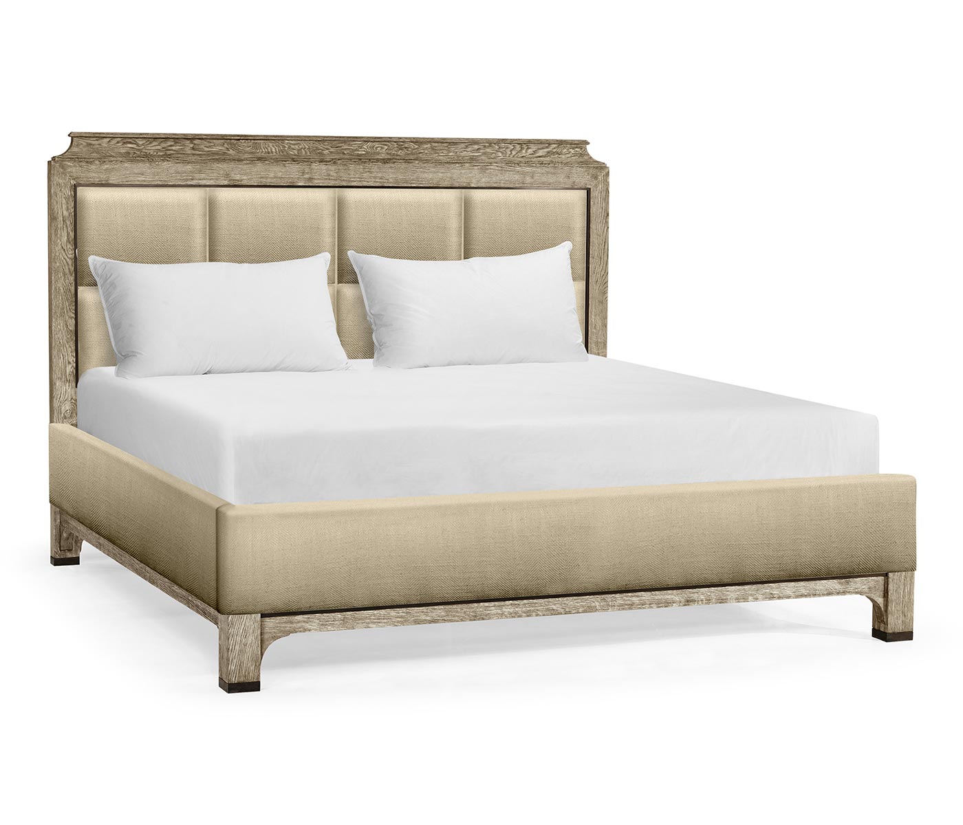 Grey Oak UK Queen Bed