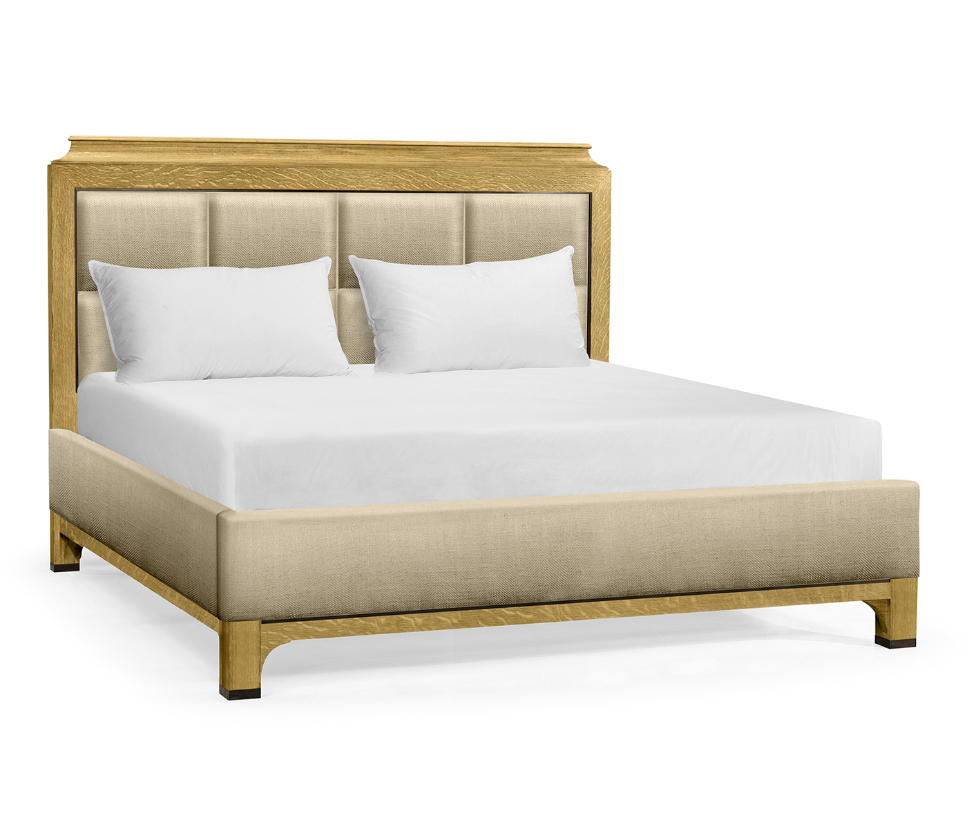 Natural Oak UK Queen Bed