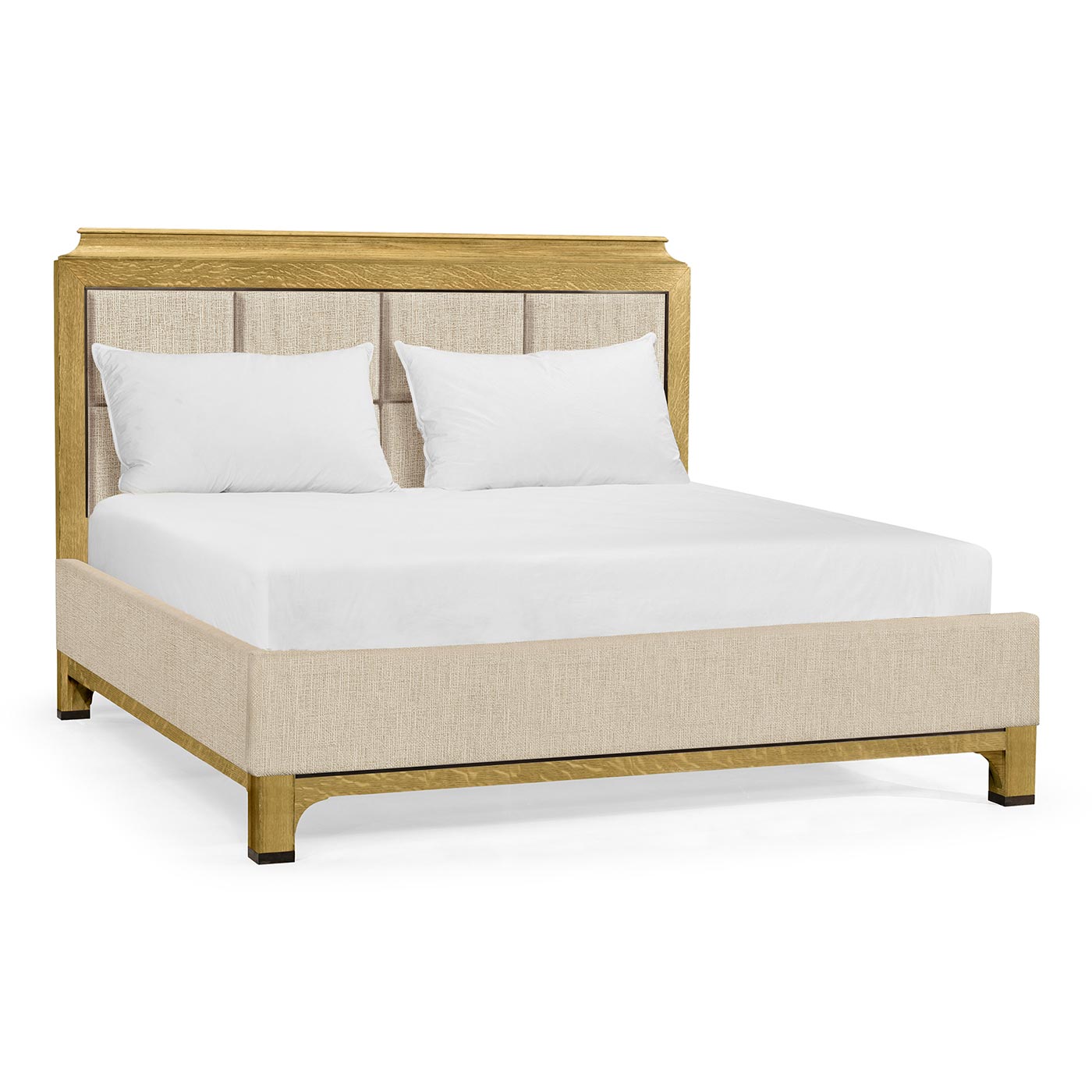 Natural Oak UK Queen Bed