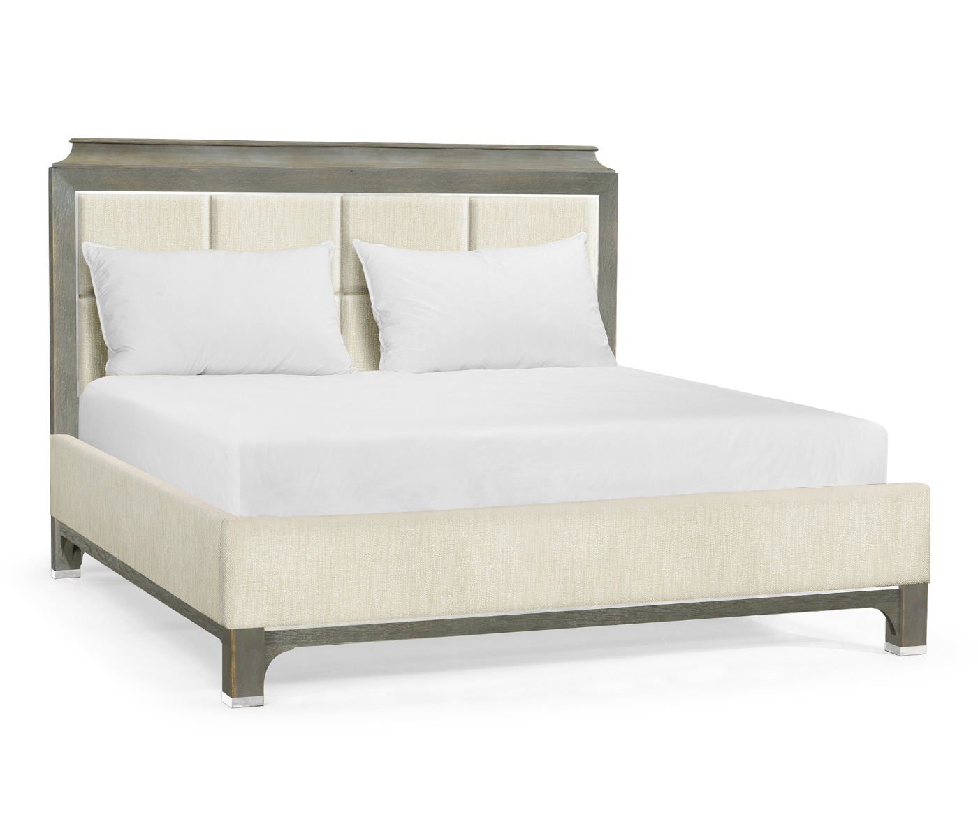 Pewter Oak UK Queen Bed